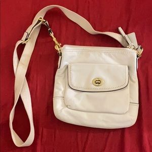 Vintage White Coach Cross Body